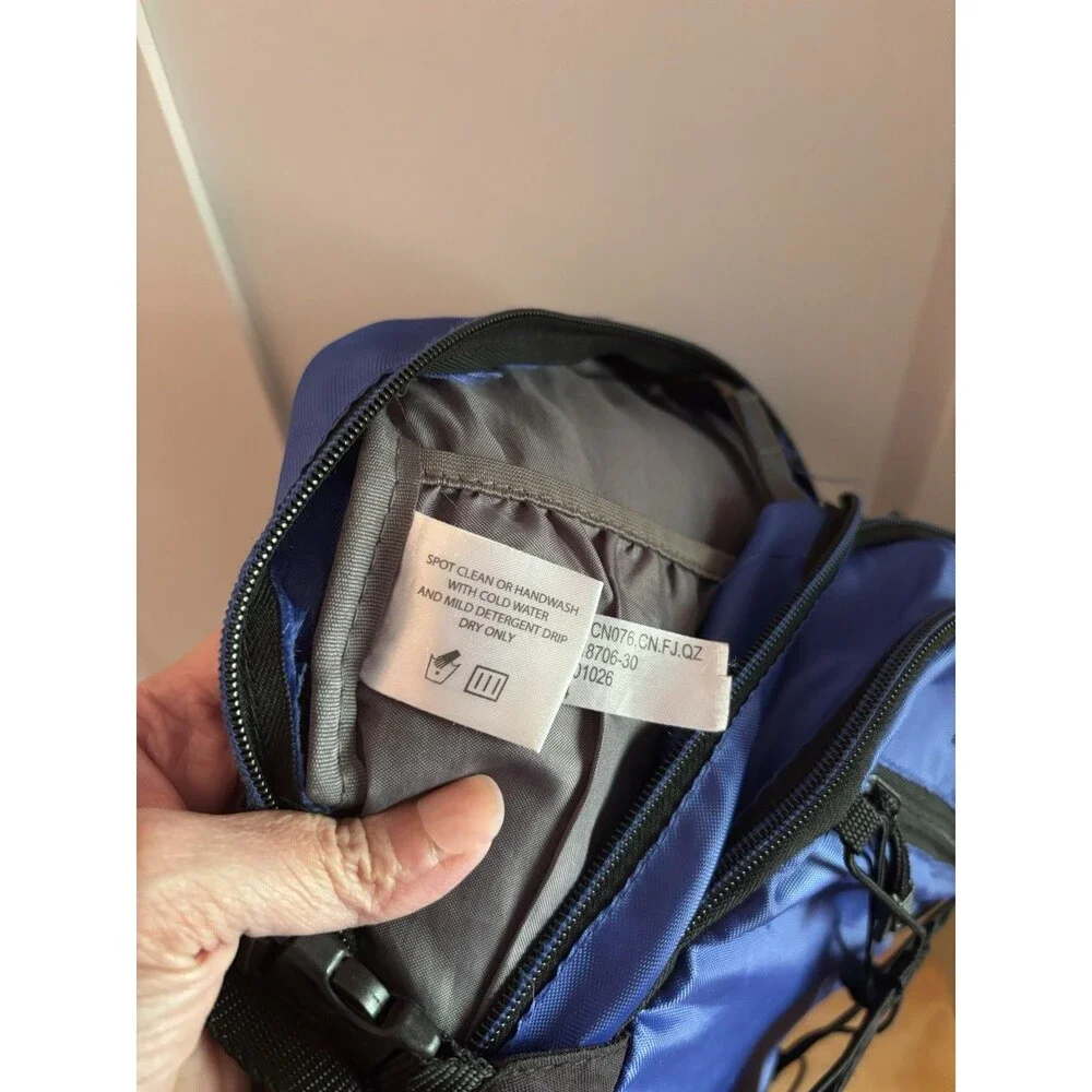 Manokotak Blue Black Backpack Hiking Travel School Laptop Daypack Outdoor Bag
